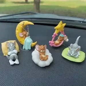 Pack of 5 Tom and Jerry Car Ornament Cute - Arfa Mart
