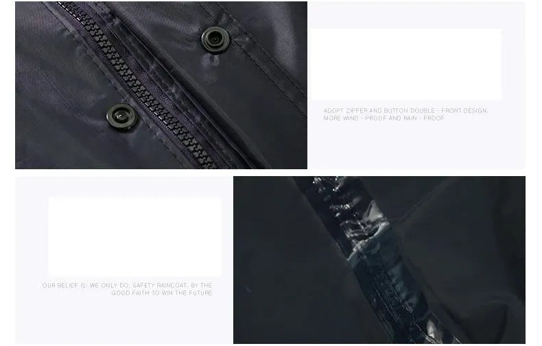 Outdoor Waterproof Motorcycle Rainwear Travel Raincoat with Pants for Men
