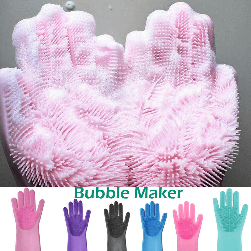 Magic Silicone Dishwashing Scrubber with Heat Resistance and Disinfectant Safe Design