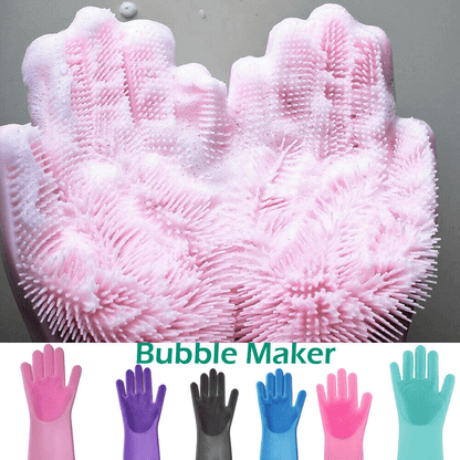 Magic Silicone Dishwashing Scrubber with Heat Resistance and Disinfectant Safe Design