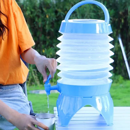 Collapsible Beverage Dispenser - Lightweight, Foldable, Durable, Easy to Carry for Camping