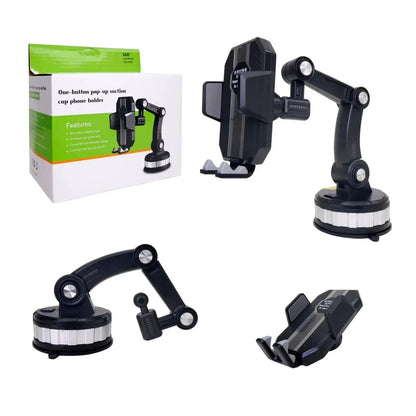 Suction Cup 360 Rotatable Car Phone Holder for Dashboard and Multi-Use - Arfa Mart
