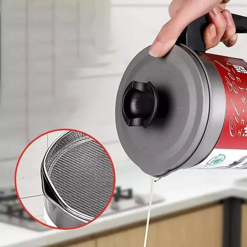 Oil filter pot with strainer - Arfa Mart
