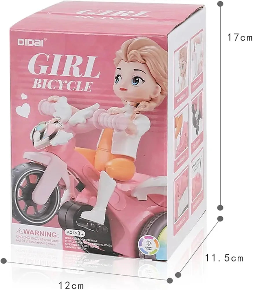 Battery Operated Tricycle Doll with light sounds
