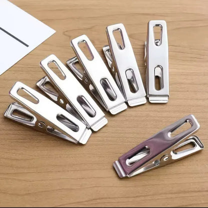 Pack of 20 Stainless Steel Clothes Clips - Arfa Mart