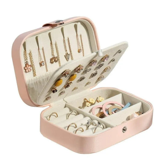 Portable Leather Jewelry Organizer
