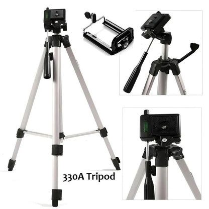 330A Multi-Functional Professional Lightweight Portable Tripod Stand For Mobile Phones And Cameras