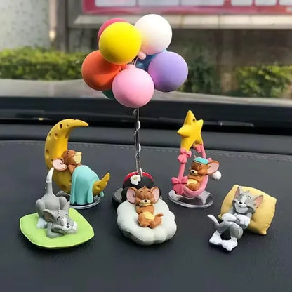 Pack of 5 Tom and Jerry Car Ornament Cute