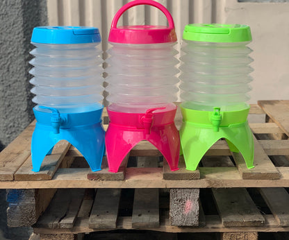 Collapsible Beverage Dispenser - Lightweight, Foldable, Durable, Easy to Carry for Camping