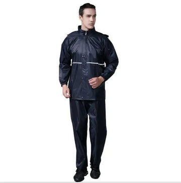 Outdoor Waterproof Motorcycle Rainwear Travel Raincoat with Pants for Men - Arfa Mart