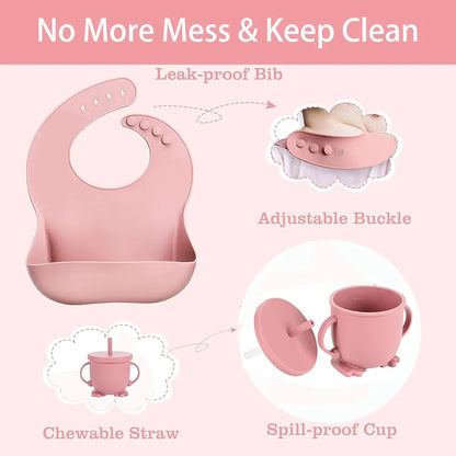 Food Grade Silicone Children's Tableware Set