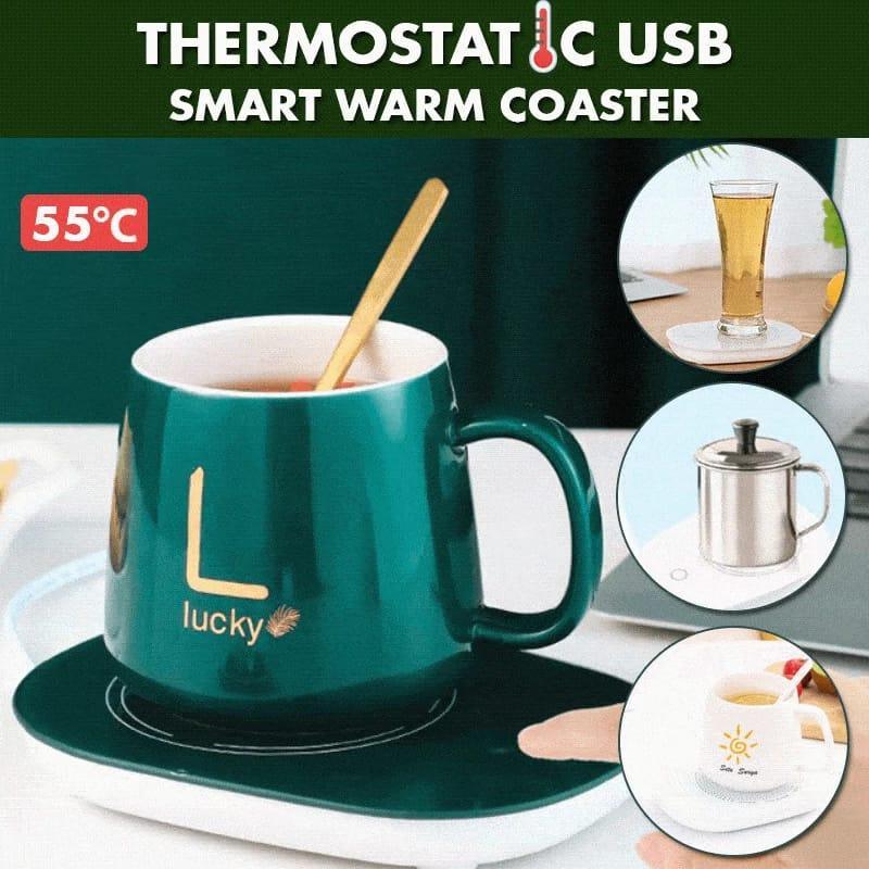 Ceramic Electric Heating Mug And Saucer - Arfa Mart