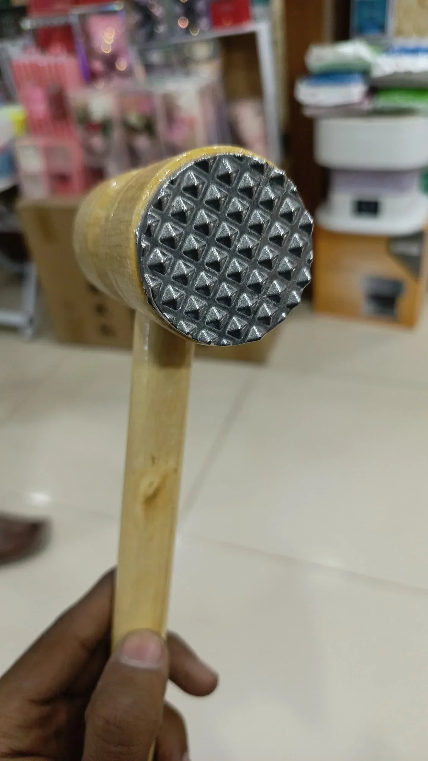 Double Sided Wooden Meat Hammer - Arfa Mart