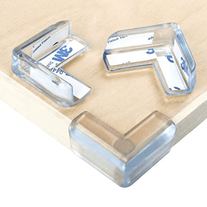 4 pcs Baby-Safe Table Corner Protectors with Reinforced Adhesive Edge Bumpers