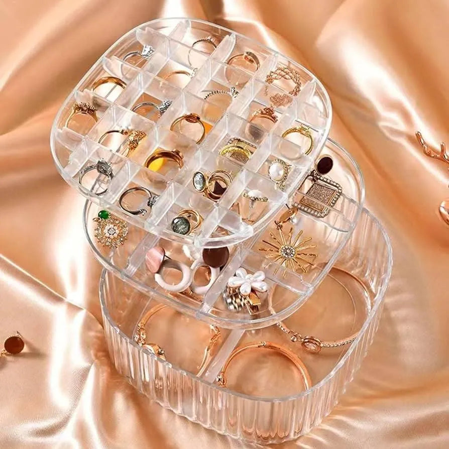 Transparent Crystal Jewelry Storage Organizer