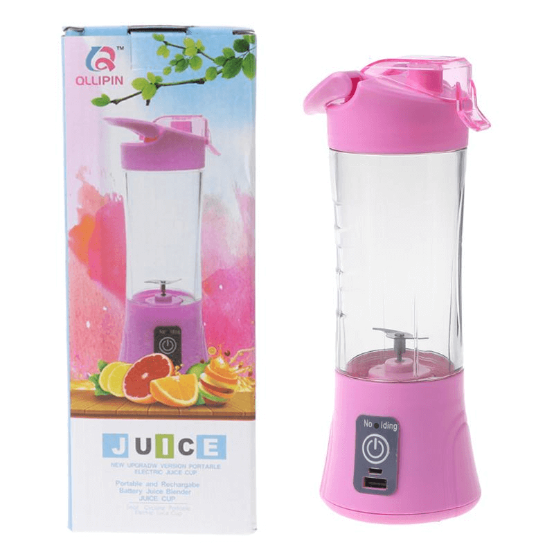 QLLIPIN QL-602 Portable Rechargeable Juice Blender with USB Charging and Safety Features