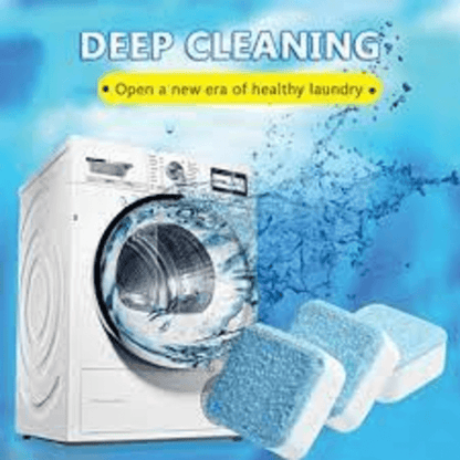 12 Pcs Washing Machine Cleaning Tablets for Odor and Bacteria Removal