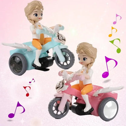 Battery Operated Tricycle Doll with light sounds