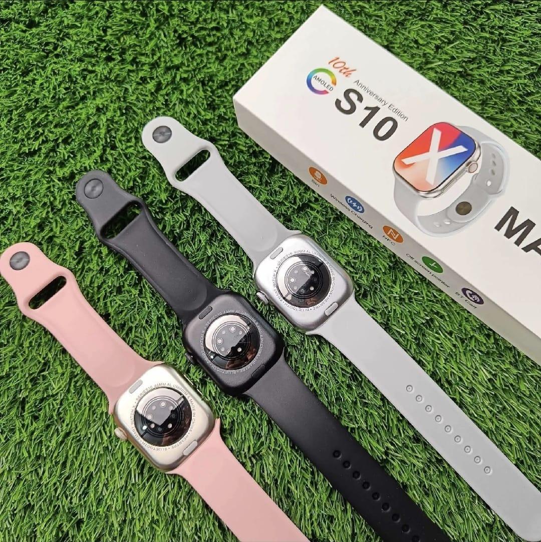 S 10 Max Series 10 Bluetooth Calling Smart watch Fitness Tracker with HD Display Heart Rate Monitor Sports Mode Waterproof Long Battery Life - Arfa Mart