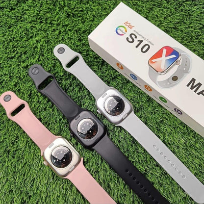 S 10 Max Series 10 Bluetooth Calling Smart watch Fitness Tracker with HD Display Heart Rate Monitor Sports Mode Waterproof Long Battery Life - Arfa Mart