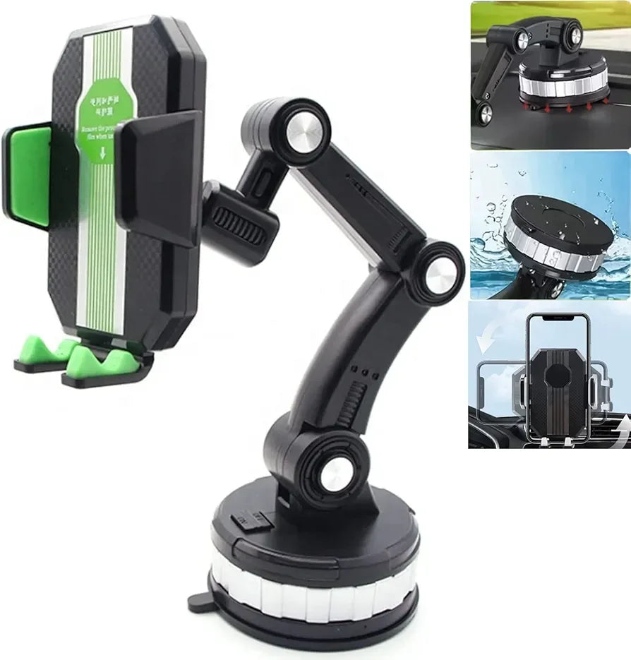 Suction Cup 360 Rotatable Car Phone Holder for Dashboard and Multi-Use - Arfa Mart
