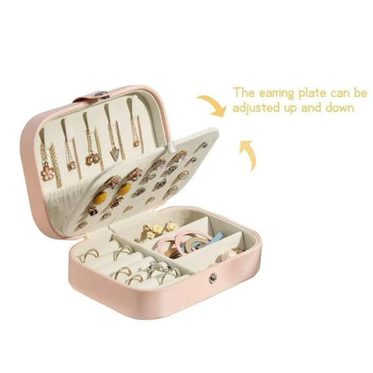 Portable Leather Jewelry Organizer