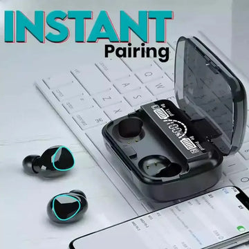 Ultimate M10 Wireless Bluetooth 5.1 IPX7 Waterproof Earbuds - Arfa Mart