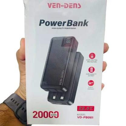 Ven-Dens Power Bank 20000 mAh - Arfa Mart