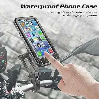 Weather Resistant Bike Phone Holder with 360? Rotation and Magnetic Mount - Arfa Mart