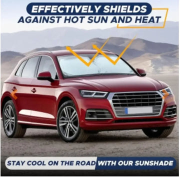 Car Windshield Sun Shade Front Window Block UV Rays & Sun Heat - Arfa Mart
