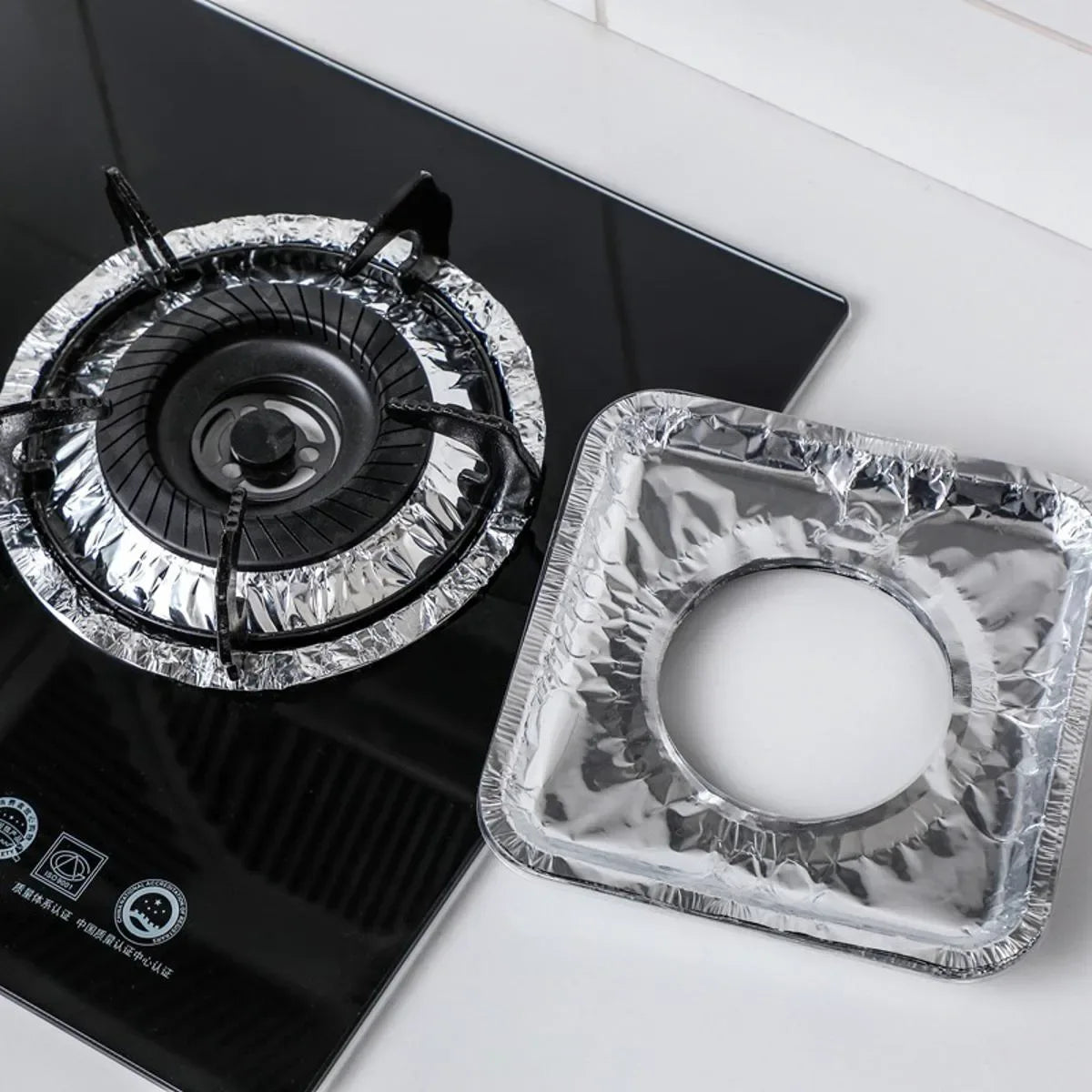10 pcs Stove Top Cover Aluminum Foil Stove Burner - Arfa Mart