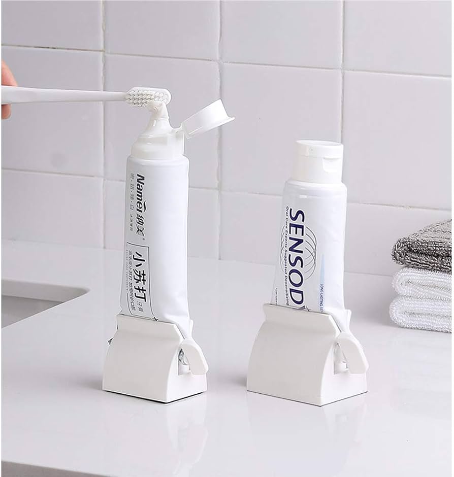 Rolling Toothpaste Squeezer ABS Heavy-Duty Tube Holder for Creams and Foams