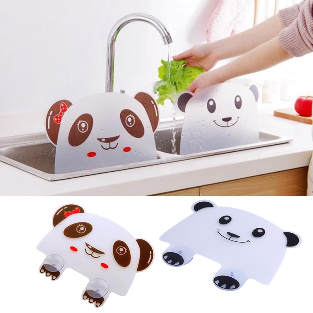 2 pcs Silicone Sink Water Guard with Suction Cups - Panda Design