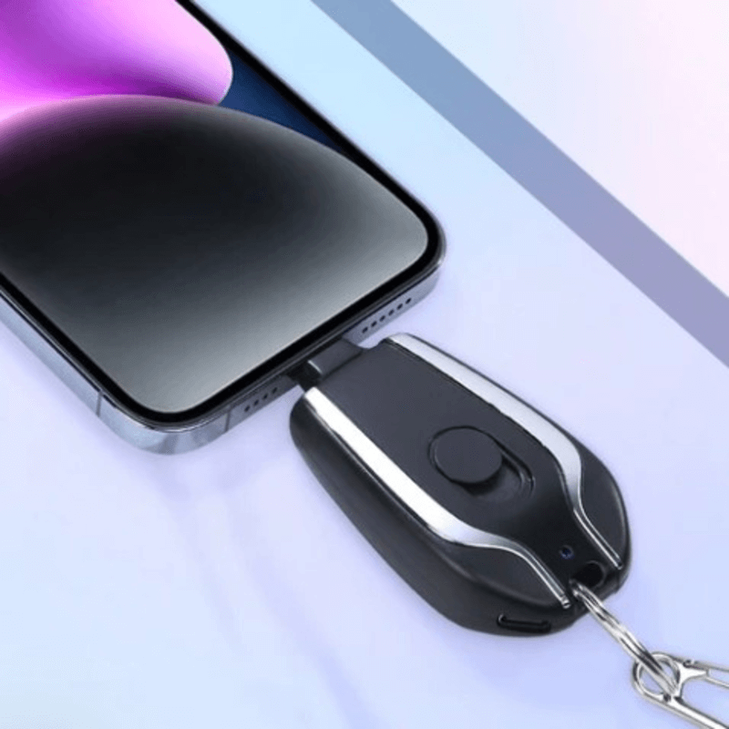 Key Ring Mini Power Bank 1500mAh Portable Charger for Type-C Devices