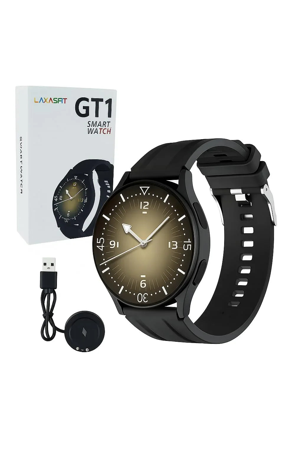 GT1 Smart Watch Round dail - Arfa Mart