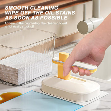 Kitchen Cleaning Magic Brush & Replaceable Disposable Magic Cloth