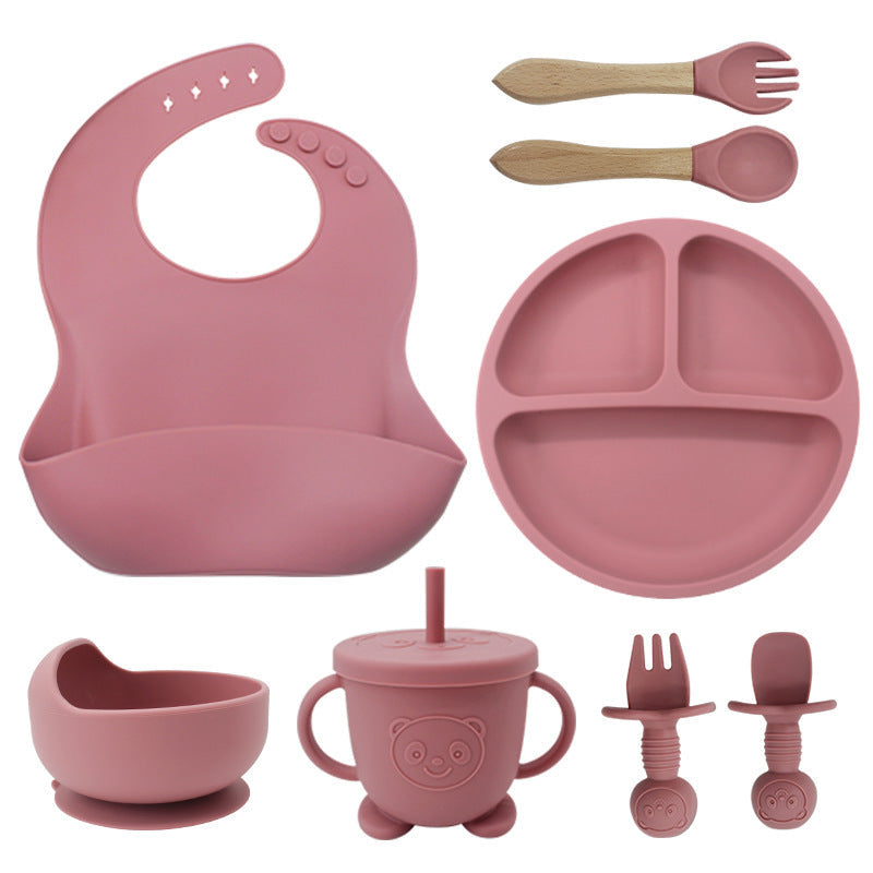 Food Grade Silicone Children's Tableware Set