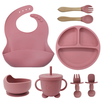 Food Grade Silicone Children's Tableware Set