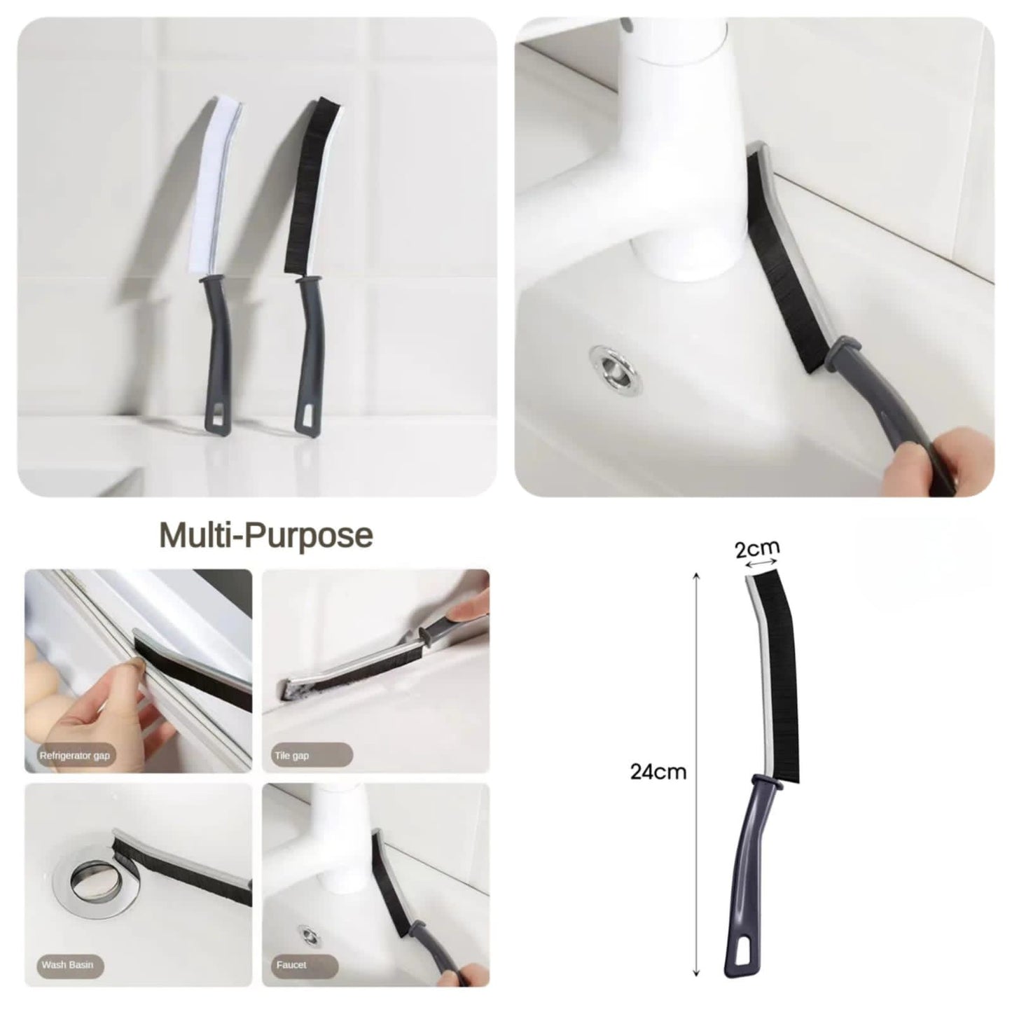 2pcs Gap Brushes for deep cleaning