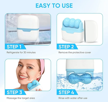 2 in 1 Ice Roller Facial Massager