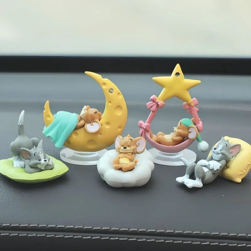 Pack of 5 Tom and Jerry Car Ornament Cute