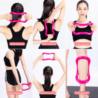 Yoga Ring Pilates Fitness Circle with Ergonomic Design for Body Shaping and Pain Relief