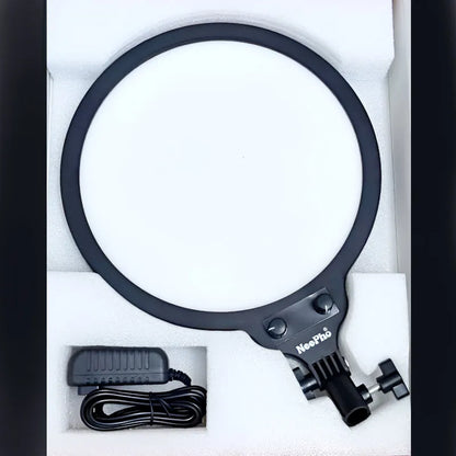 NP-26 NeePho 26 CM LED Soft Ring Light with 360° Rotating Pan Tilt and Three Color Temperature Modes