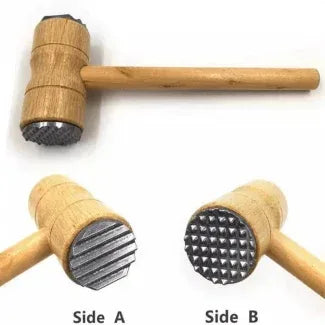 Double Sided Wooden Meat Hammer - Arfa Mart