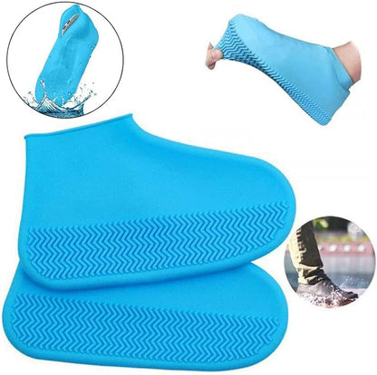Non-Slip Silicone Rain Boot Shoe Cover Medium 35-40, Waterproof and Foldable