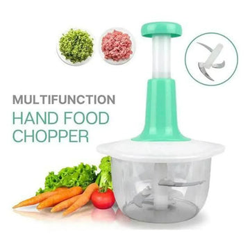 1.5 Liter Kitchen Handy Push Chopper Vegetable Chopper with Lock and Beater - Arfa Mart