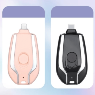 Key Ring Mini Power Bank 1500mAh Portable Charger for Type-C Devices