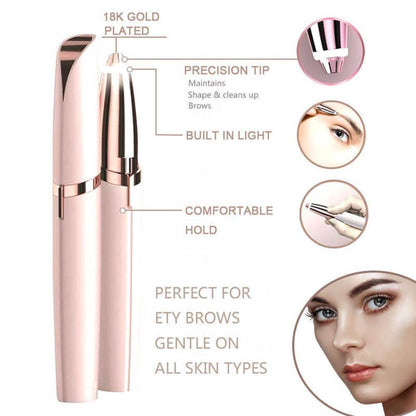 Finishing Touch Flawless Brows Eyebrow Hair Remover for Safe, Pain-Free Shaping