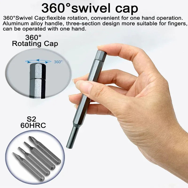 24 in 1 Precision Screwdriver Set for Mobile Laptop Watch Electronics Repair Kit