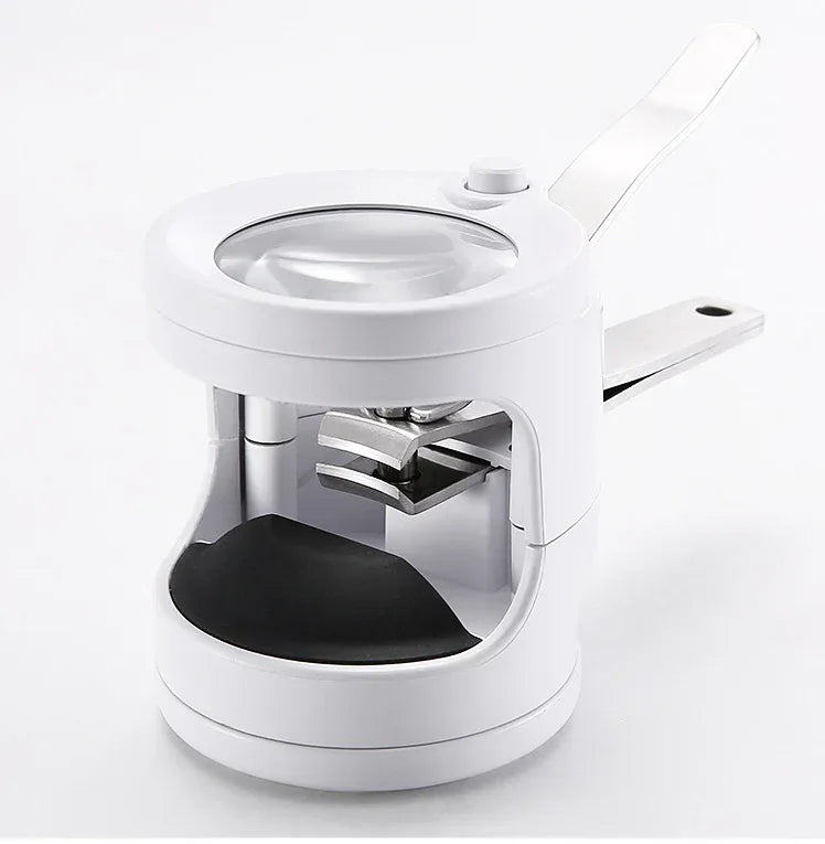 Nail clipper with 8x magnifier glass, led light and nail filer
Rechargeable - Arfa Mart